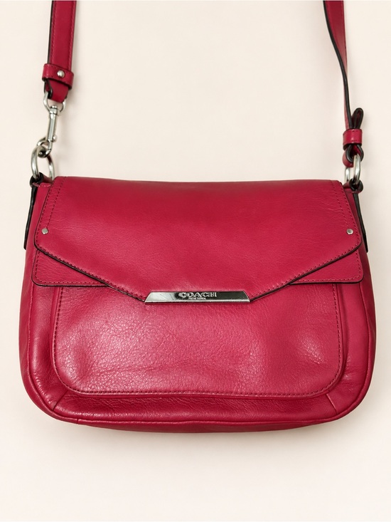 Coach Handbags - Coach Taylor Mini Flap Crossbody Bag F31844 Berry Red Leather